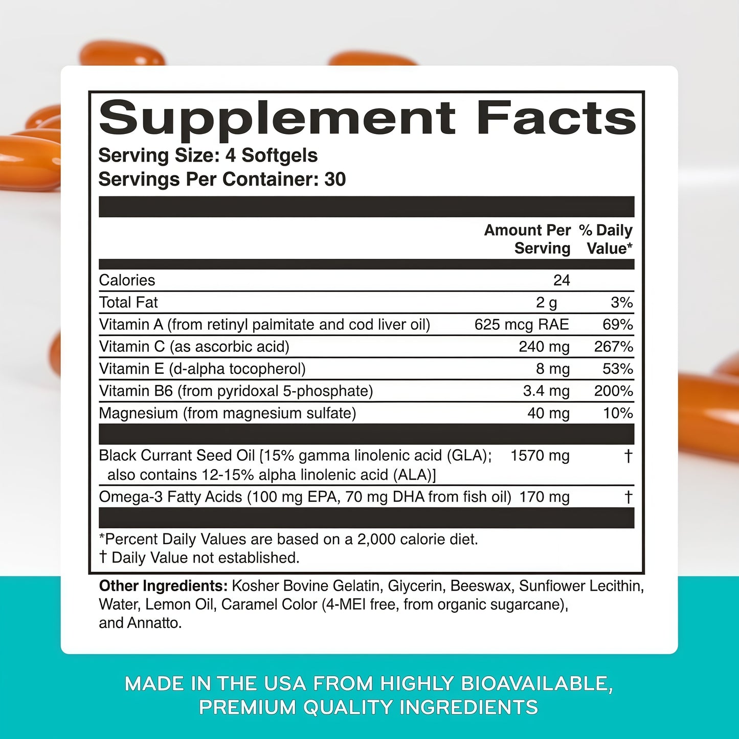 ScienceBased Health HydroEye Dry Eye Supplement – Clinically Tested with GLA & Omega-3 – Supports a Healthy Tear Film for Lasting Eye Comfort – 120 Softgels