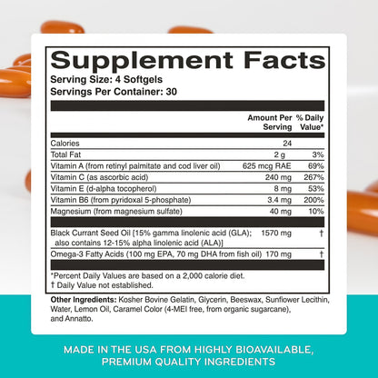 ScienceBased Health HydroEye Dry Eye Supplement – Clinically Tested with GLA & Omega-3 – Supports a Healthy Tear Film for Lasting Eye Comfort – 120 Softgels